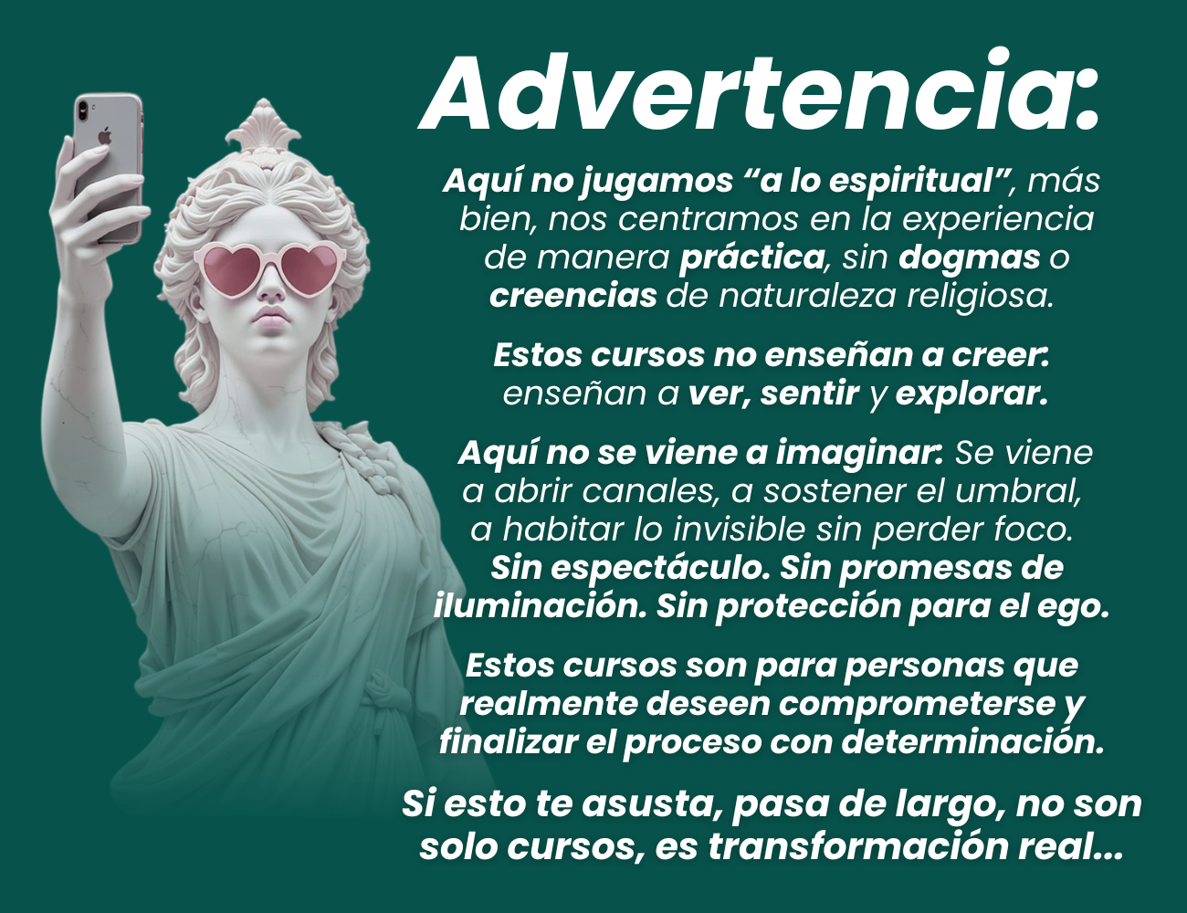 Santuario Advertencia Cursos